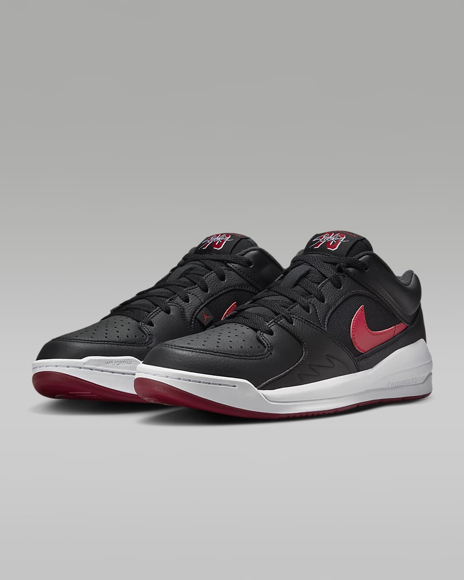 Nike jordan black and red shoes 2025